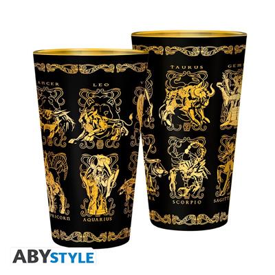 SAINT SEIYA - Premium stort glas - 400 ml - Guldkostymssbox