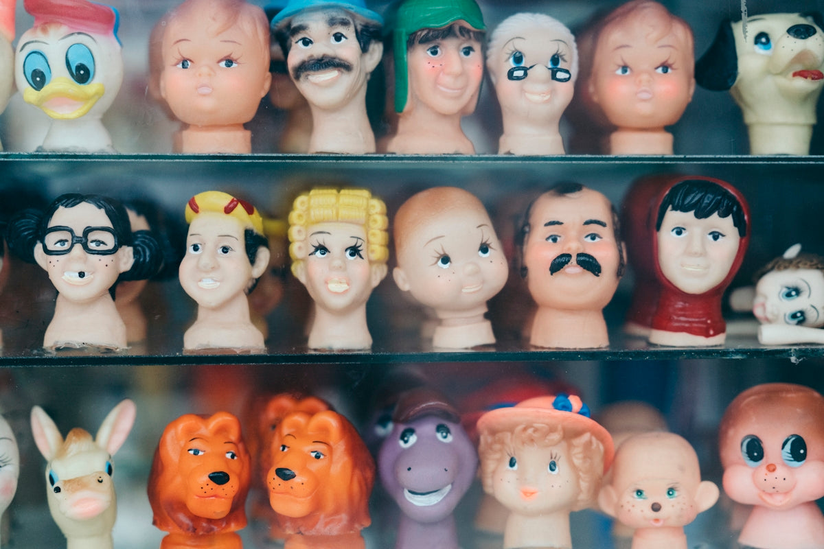 assorted-color toy lot