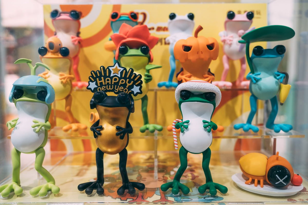 yellow m ms figurine