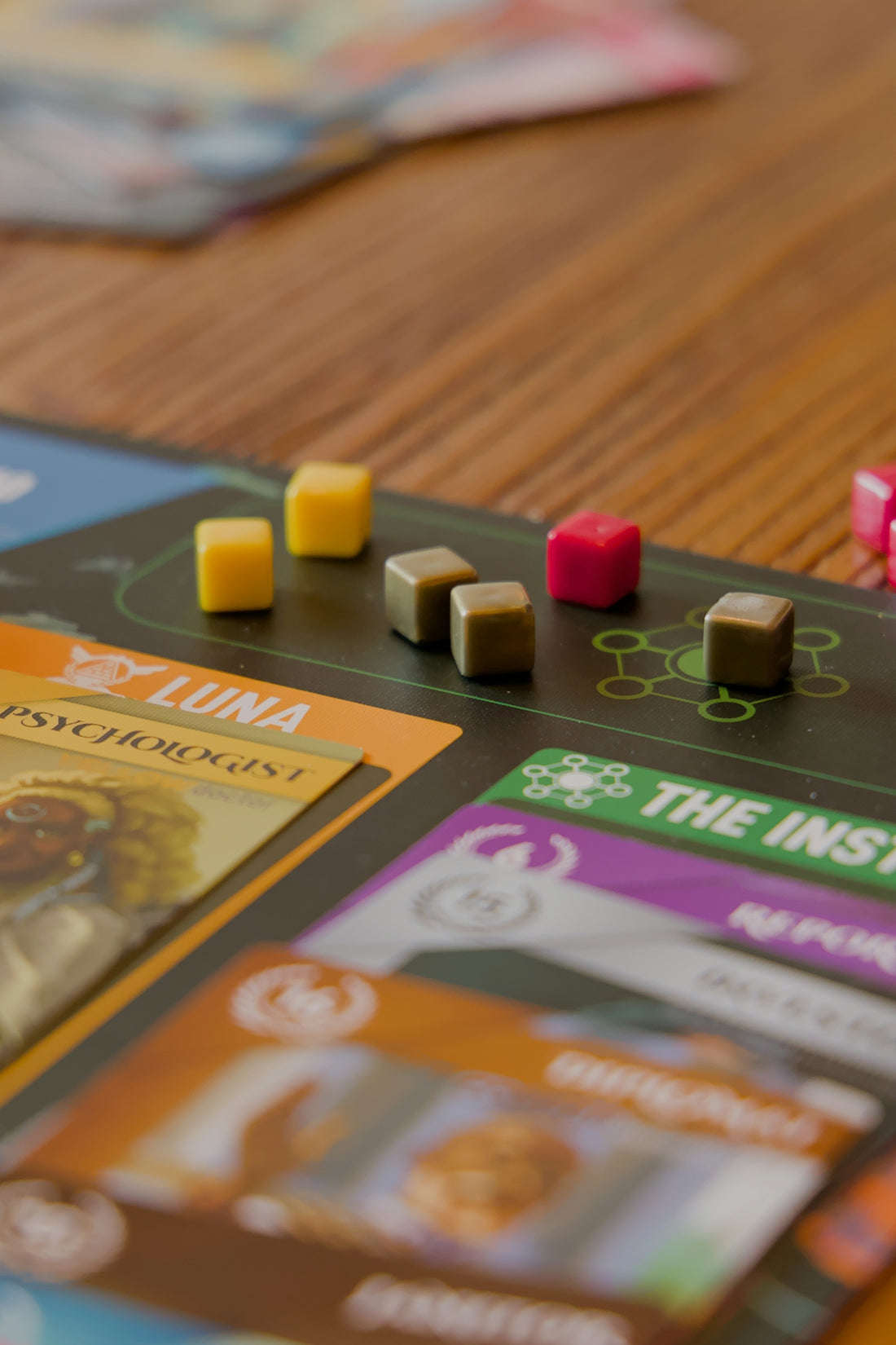 A close up of a board game on a table