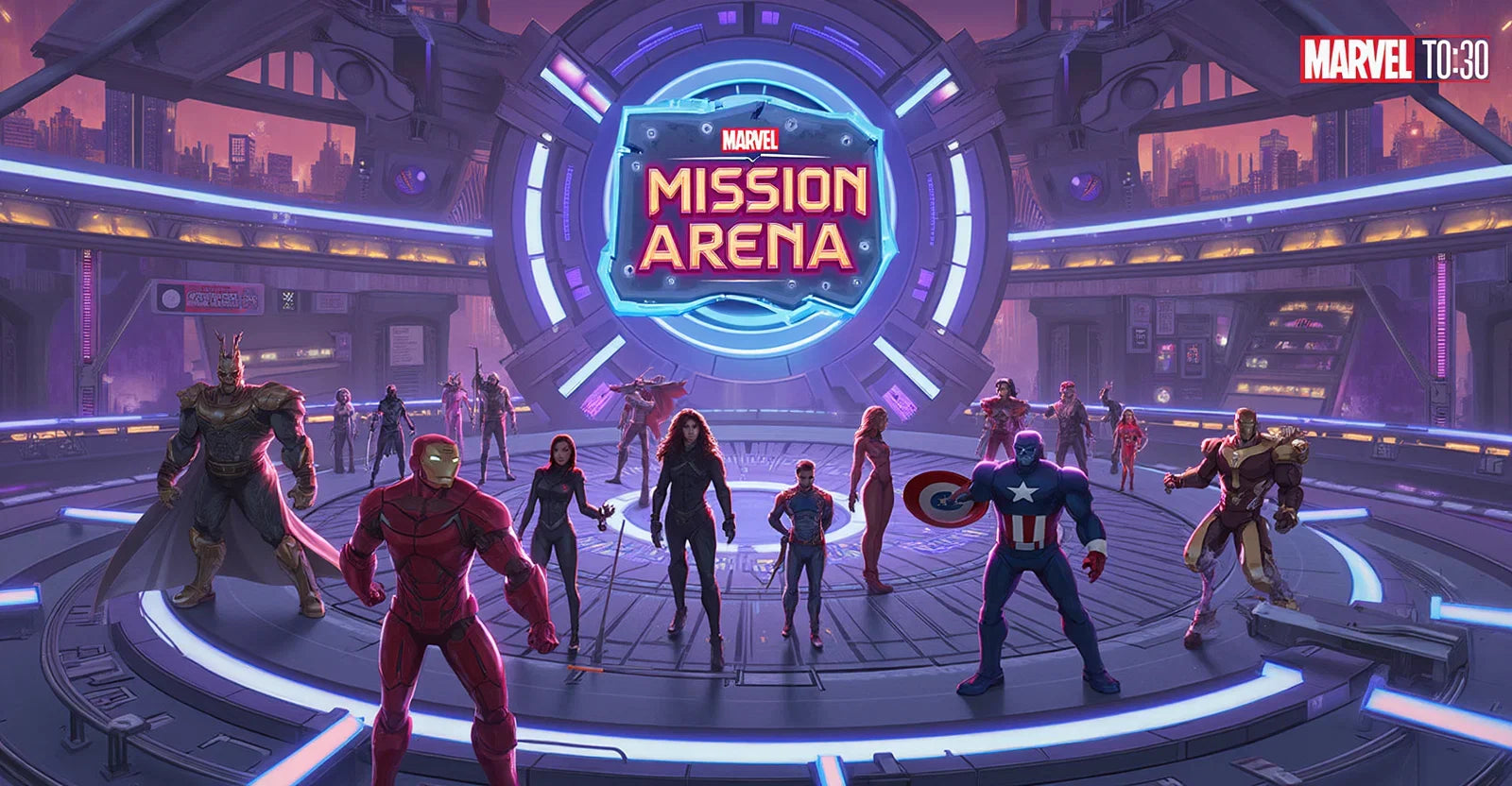 7 Epics Marvel Mission Arena TCG Setup för Superhjälte‑fans