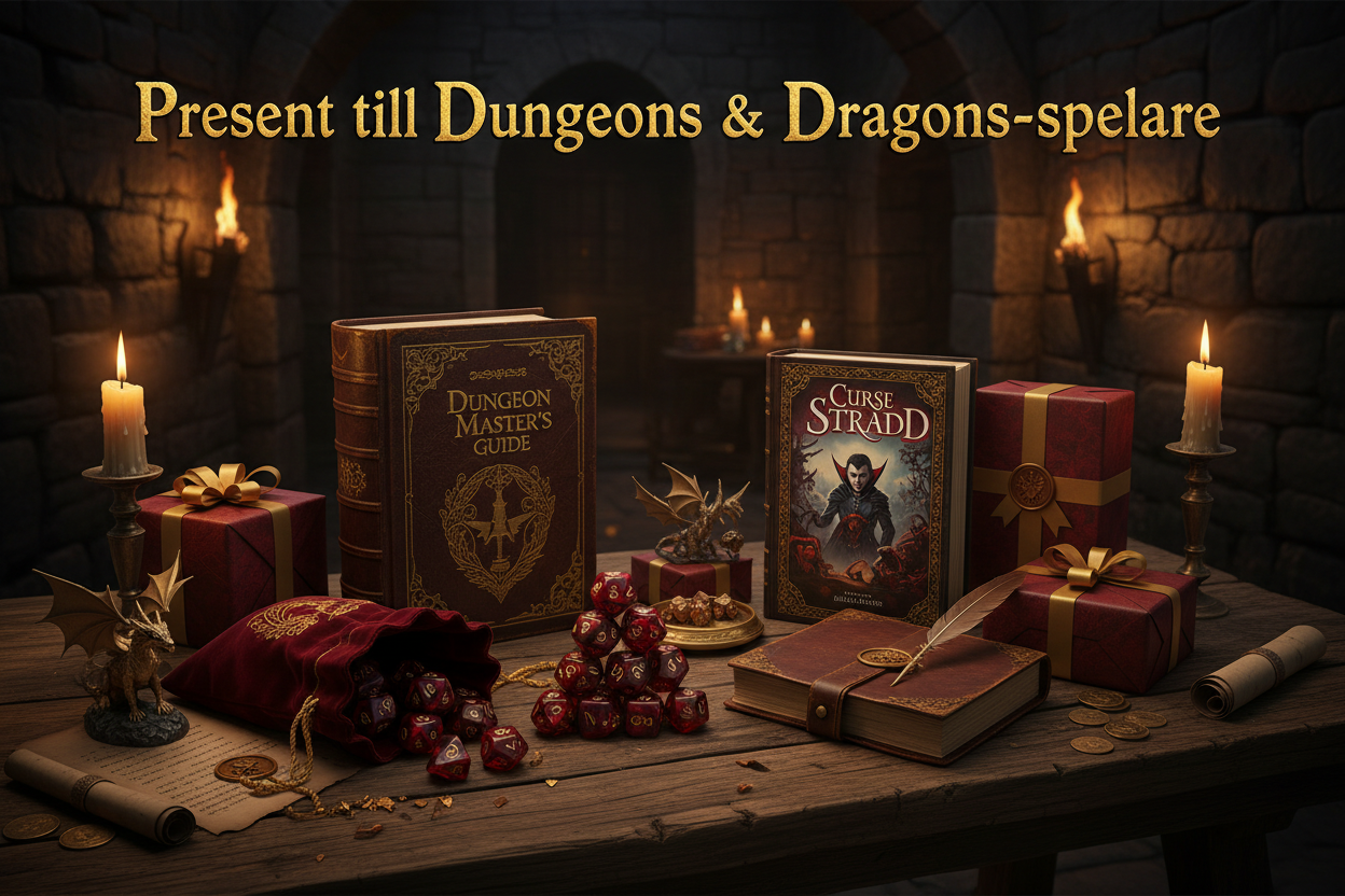 Present till Dungeons &amp; Dragons-spelare – DnD-presenter till äventyr, tärningar och spelkvällar