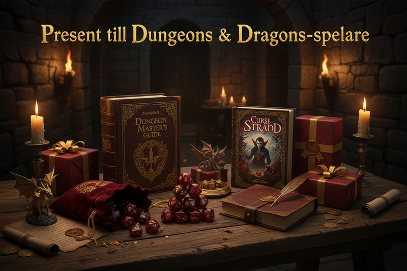 Present till Dungeons &amp; Dragons-spelare – DnD-presenter till äventyr, tärningar och spelkvällar