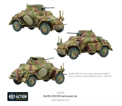 Bolt Action - Sd.Kfz 222/223 Pansarbil Warlord Games