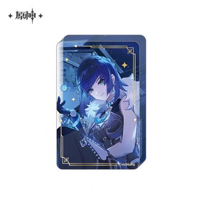 Genshin Impact - Akrylprydnad med Glitter / QuickSand Effekt - Yelan - 55x85mm Sakami Merchandise