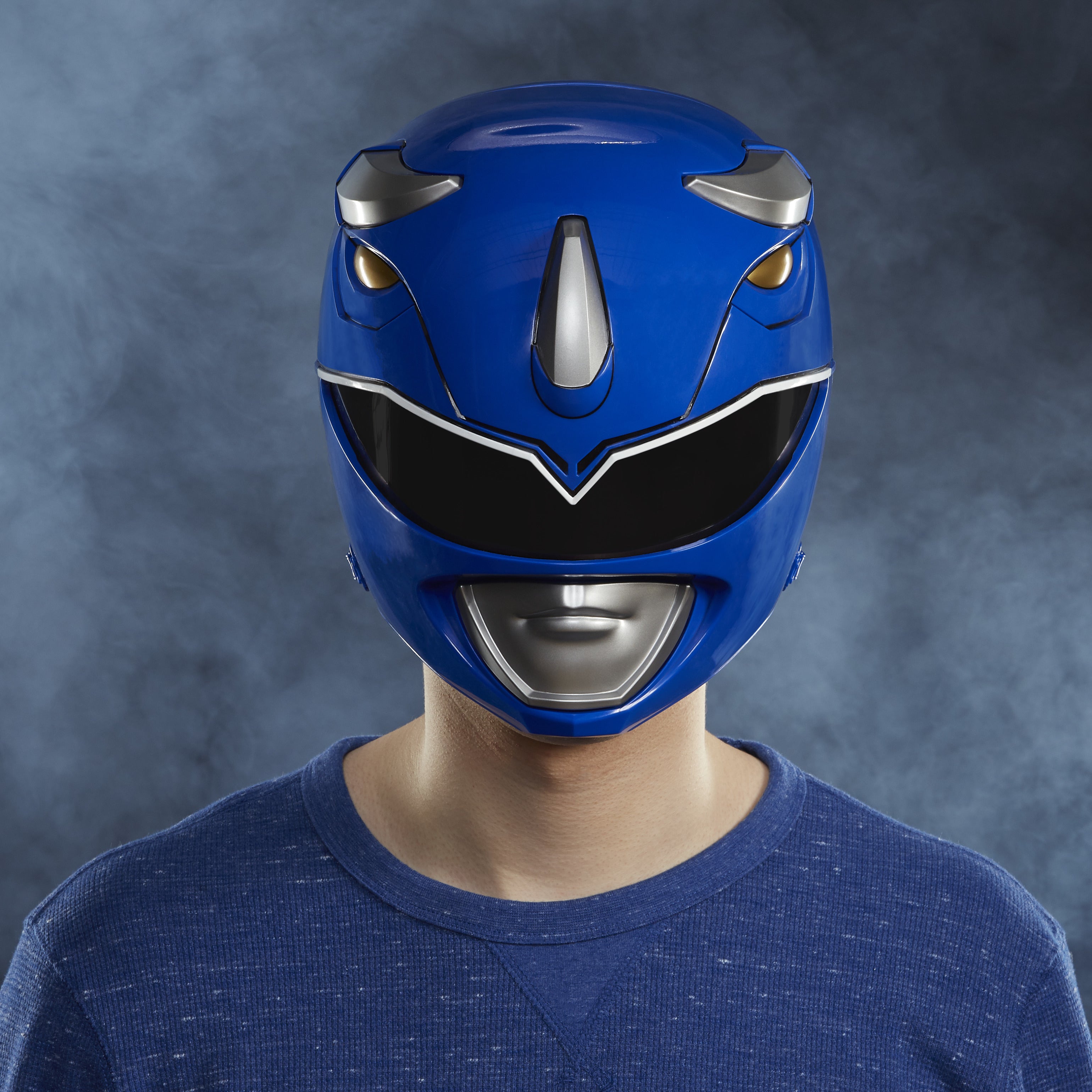 Power Rangers Lightning Collection Mighty Morphin Blue Ranger Helmet Hasbro