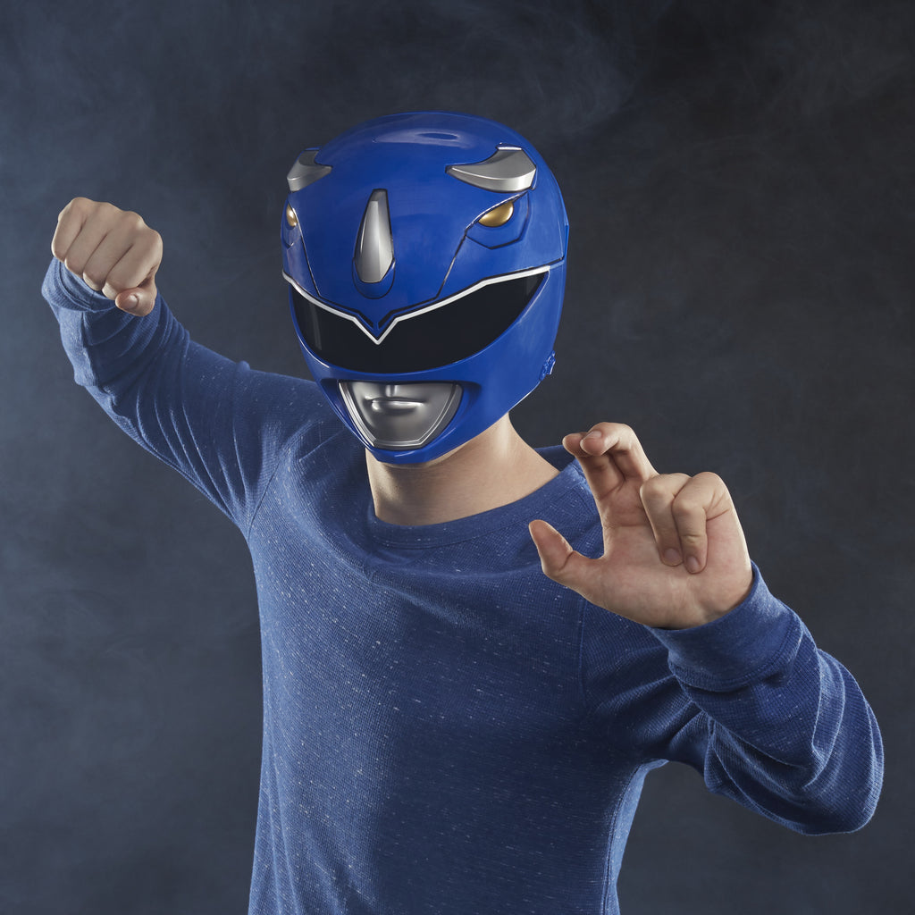 Power Rangers Lightning Collection Mighty Morphin Blue Ranger Helmet Hasbro