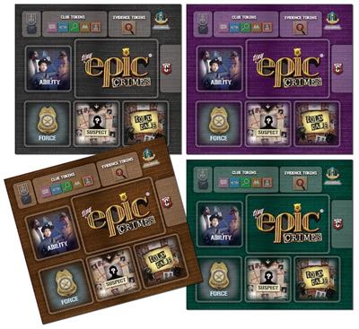 Tiny Epic Crimes 4 Pack Spelmatta Förpackad