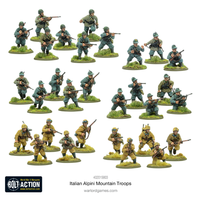 Bolt Action - Italienska Alpini Bergstridsförband Warlord Games