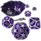 ENHANCE Tabletop RPGs 7pc Metal RPG Dice (Collector's Edition Purple) Enhance Gaming