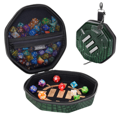 ENHANCE Tabletop RPG Dice Tray & Case Collector's Edition (Grön) Enhance Gaming