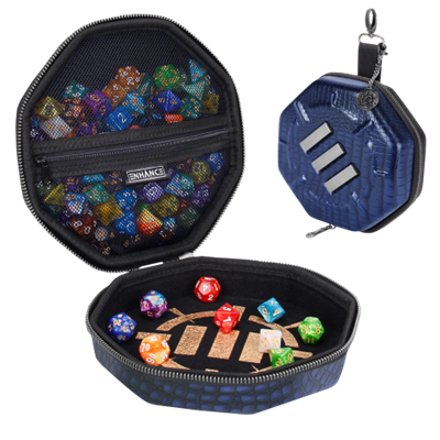 ENHANCE Tabletop RPG Dice Tray & Case Collector's Edition (Blå) Enhance Gaming