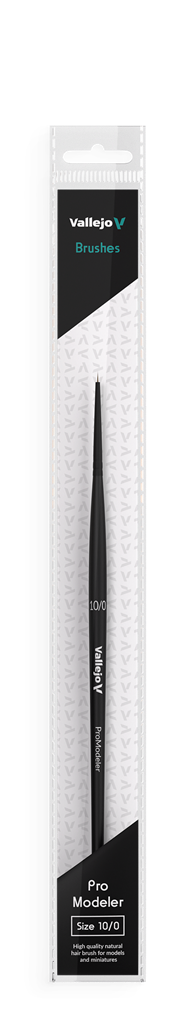 Vallejo Pro Modeler Natural Hair Round Brush No. 10/0 Vallejo