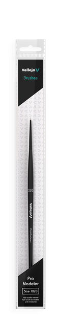 Vallejo Pro Modeler Natural Hair Round Brush No. 10/0 Vallejo