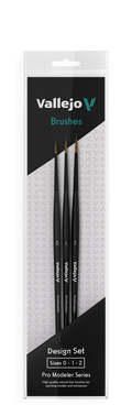 Vallejo Pro Modeler Brush Set - Natural Hair Vallejo