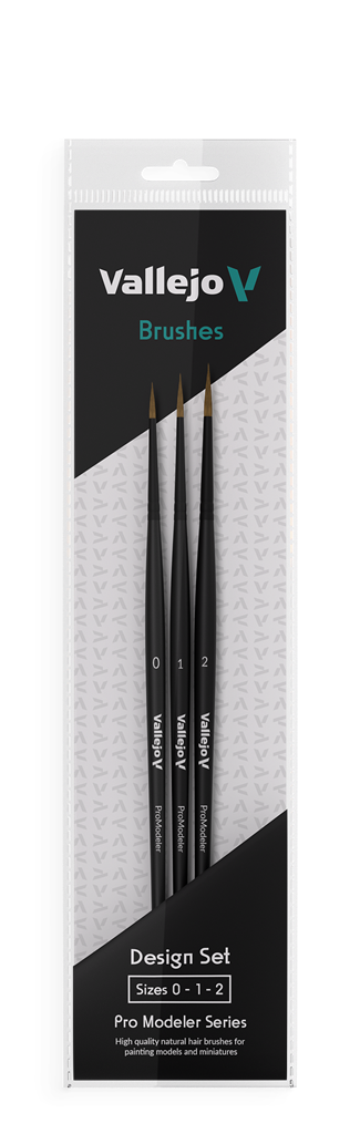 Vallejo Pro Modeler Brush Set - Natural Hair Vallejo