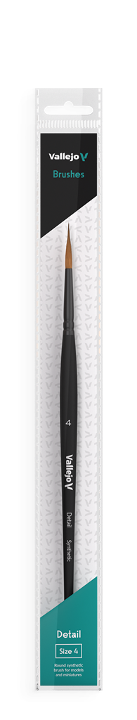 Vallejo - Rund Syntetisk Pensel No. 4 Vallejo