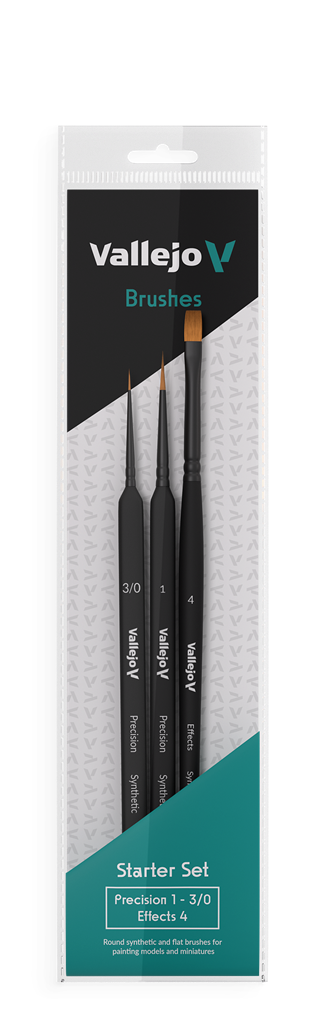 Vallejo - Precision Brush Set - Start Set Round & Flat Vallejo