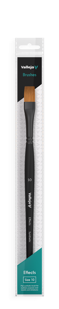 Vallejo Flat Rectangular Synthetic Brush No. 10 Vallejo
