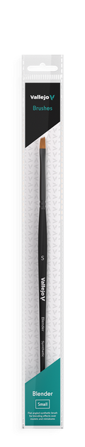 Vallejo Flat Angled Synthetic Brush Small Vallejo