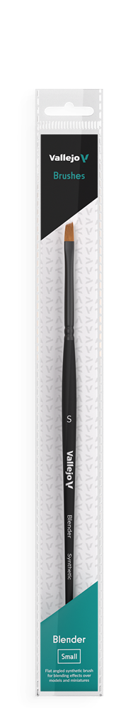 Vallejo Flat Angled Synthetic Brush Small Vallejo