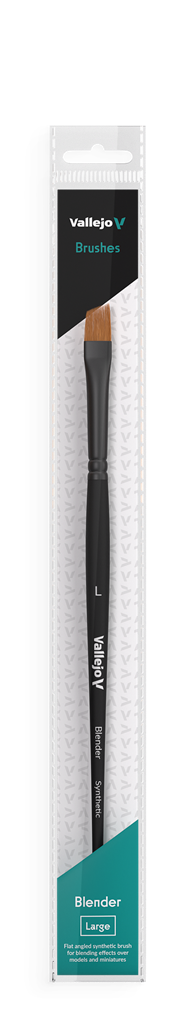 Vallejo - Flat Angled Synthetic Brush Large Vallejo