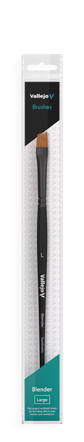 Vallejo - Flat Angled Synthetic Brush Large Vallejo