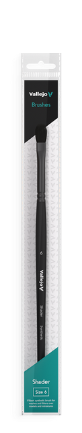 Vallejo Filbert Shader Flat Synthetic Brush No. 6 Vallejo