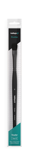 Vallejo Filbert Shader Flat Synthetic Brush No. 8 Vallejo