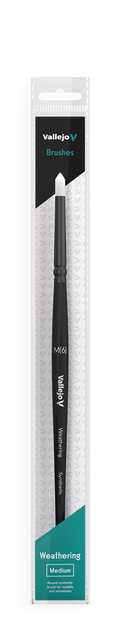 Vallejo Weathering Round Synthetic Brush Medium Vallejo