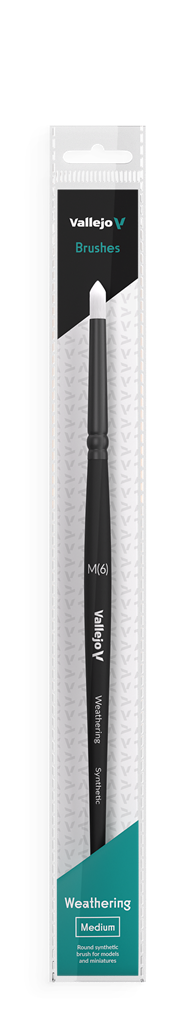Vallejo Weathering Round Synthetic Brush Medium Vallejo
