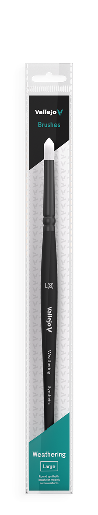 Vallejo Weathering Round Synthetic Brush Large Vallejo