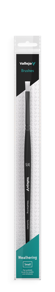 Vallejo Weathering Flat Synthetic Brush - Small Vallejo
