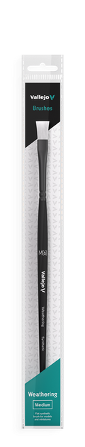 Vallejo Weathering Flat Synthetic Brush Medium Vallejo