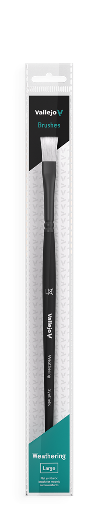 Vallejo Weathering Flat Synthetic Brush Large Vallejo