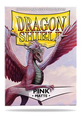 Dragon Shield Standard Sleeves - Matte Pink (100 Sleeves) Arcane Tinmen