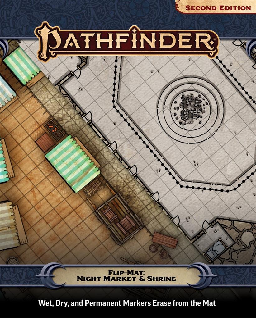 Pathfinder Flip-Mat: Night Market & Shrine Paizo Publishing