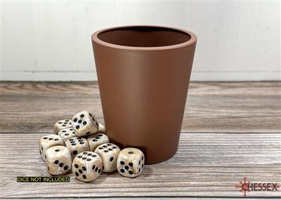 Chessex Flexibelt Tärningsmugg i Brunt Chessex