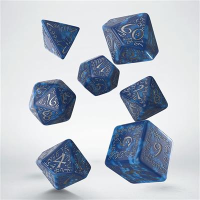 Elvish Cobalt & Silver Tärningsset Q-Workshop
