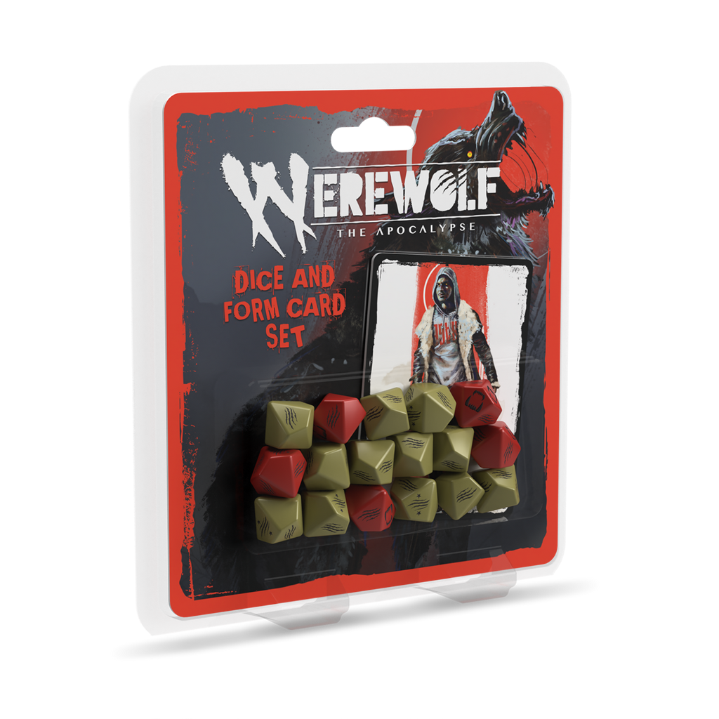 Werewolf: The Apocalypse 5th Edition Tärningar och Formkort Set - EN Renegade Game Studios