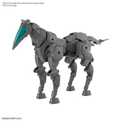 30MM 1/144 Extended Armament Vehicle (HORSE MECHA Ver.) - Mörkgrå Bandai