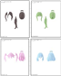30MS OPTION HAIR STYLE PARTS Vol.9 - Alla 4 Typer Bandai