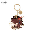 Genshin Impact - Emalj metall nyckelring - Hu Tao Sakami Merchandise