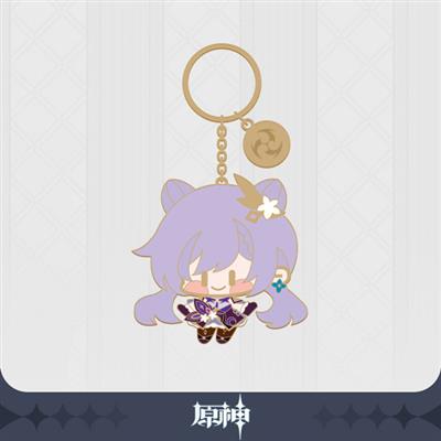 Genshin Impact - Keqing Emalj Metall Nyckelring Sakami Merchandise
