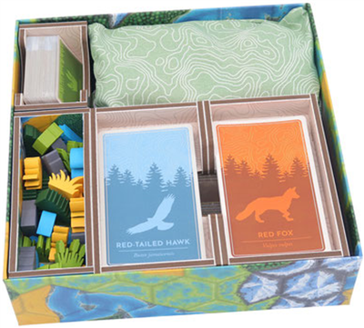 Cascadia Insats för Spel - Officiell och Effektiv Organizer Folded Space