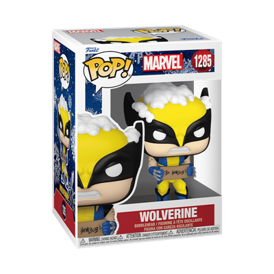Funko POP Marvel: Holiday - Wolverine w/ Skylt Funko