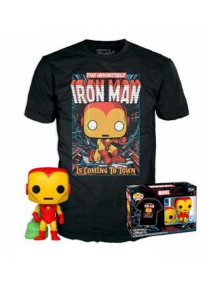 Funko POP POP&Tee: Marvel - Holiday Iron Man T-Shirt Funko