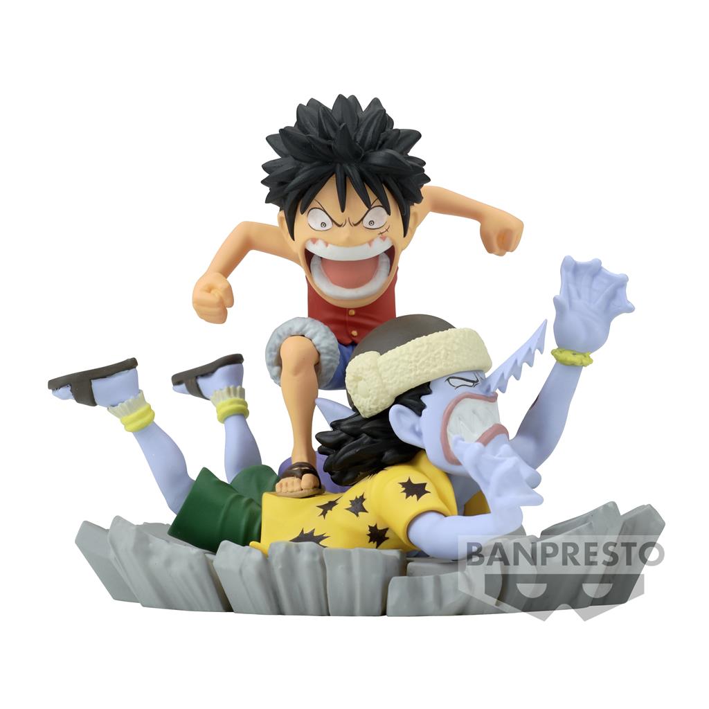 One Piece World Collectable Figur - Luffy vs Arlong Bandai