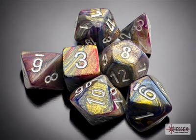 Chessex Festive Mini-Polyhedral Carousel 7-Die Set Chessex