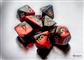 Chessex Gemini Mini-Polyhedral Black-Red/gold 7-Die Set Chessex